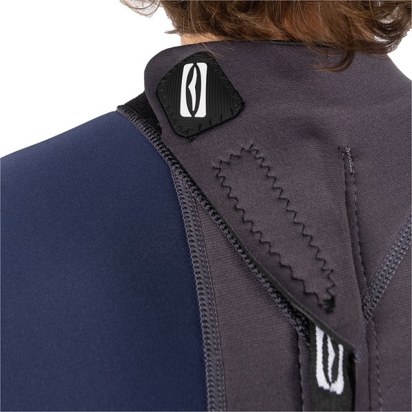 2026 Gul Mens Response 3/2mm Flatlock Back Zip Wetsuit RE1321-C1 - Grey / Navy